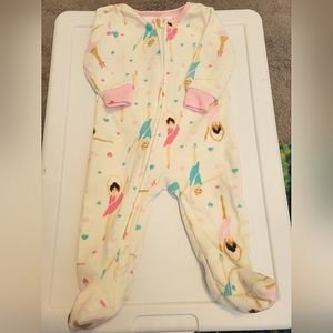 Absorba Baby 6 Month Foot Pajama with Ballerinas